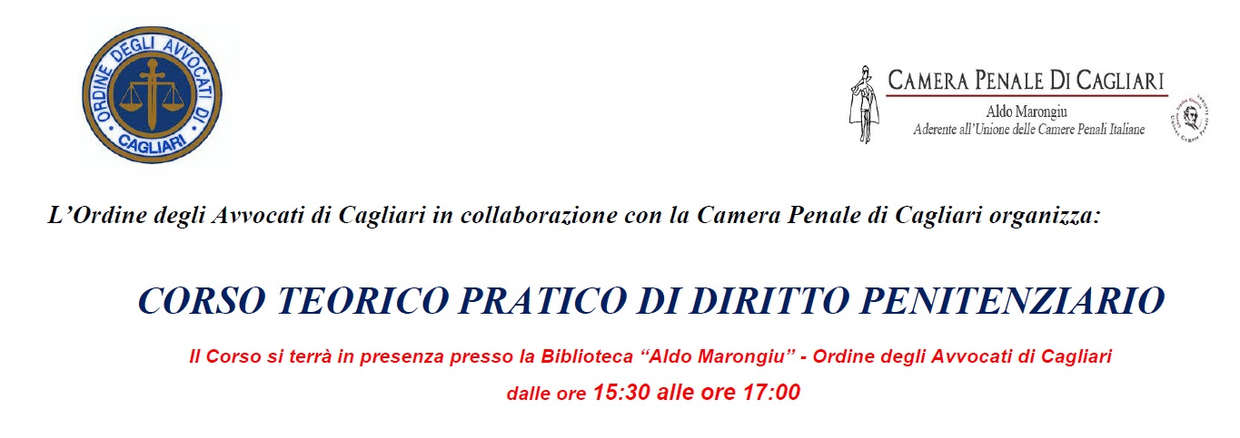 CORSO TEORICO PRATICO DI DIRITTO PENITENZIARIO