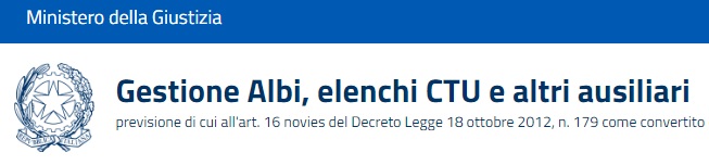 TRIBUNALE ORDINARIO DI CAGLIARI - Portale Albo CTU, periti ed elenco nazionale - Apertura del sistema primo popolamento