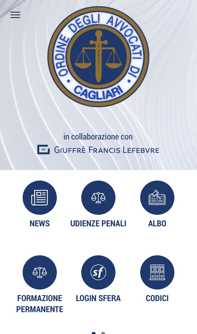 App Ordine Avvocati di Cagliari 